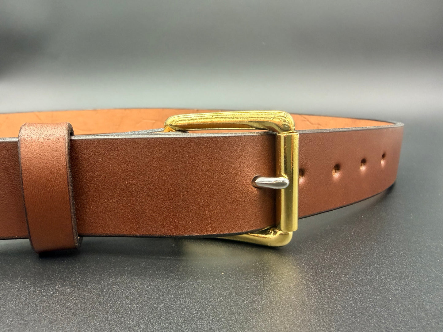 Stockman Belt 1  1/2" Tall Brown