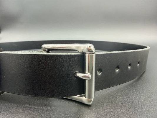 Stockman Belt 1  1/2" Tall Black