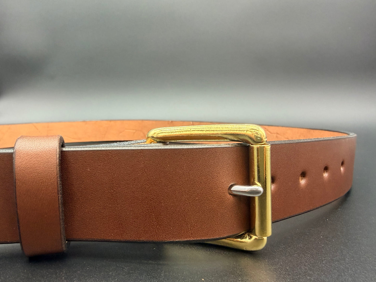 Stockman Belt 1  1/2" Tall Brown